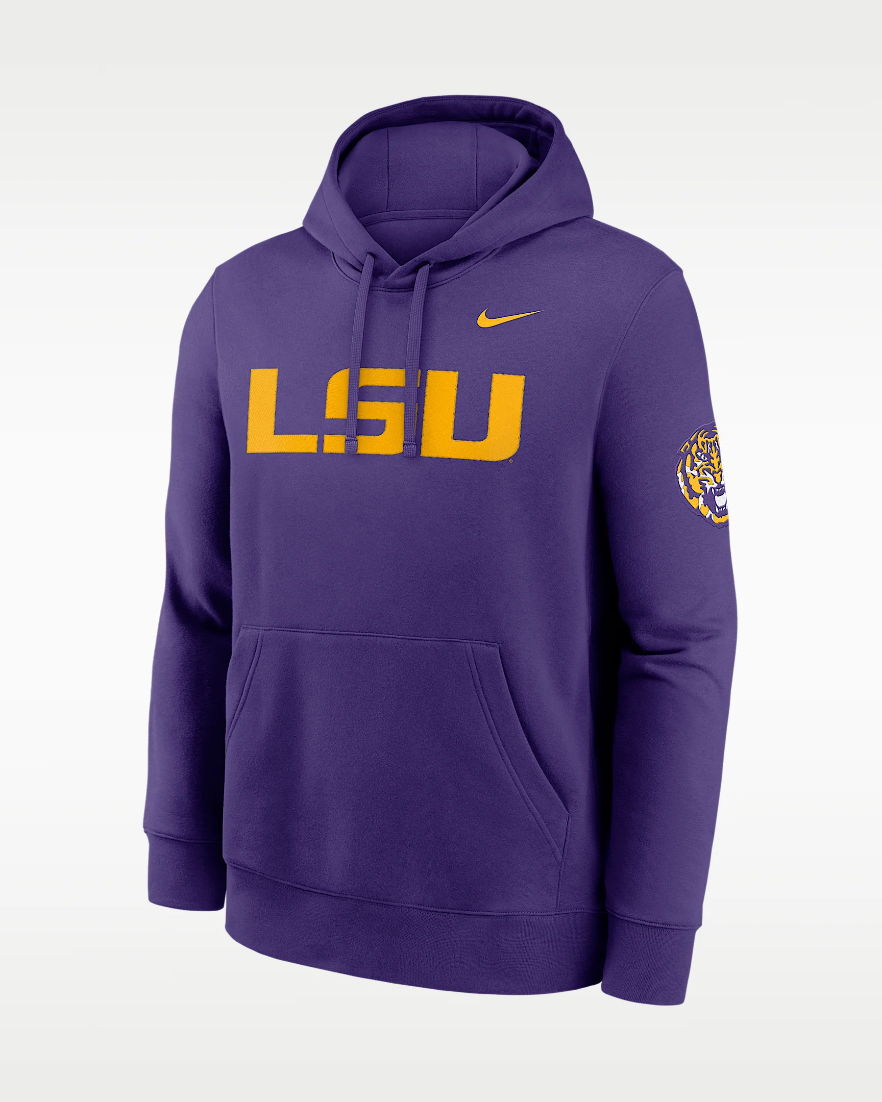 LSU Sideline Club Men's Nike College Pullover Hoodie - 1