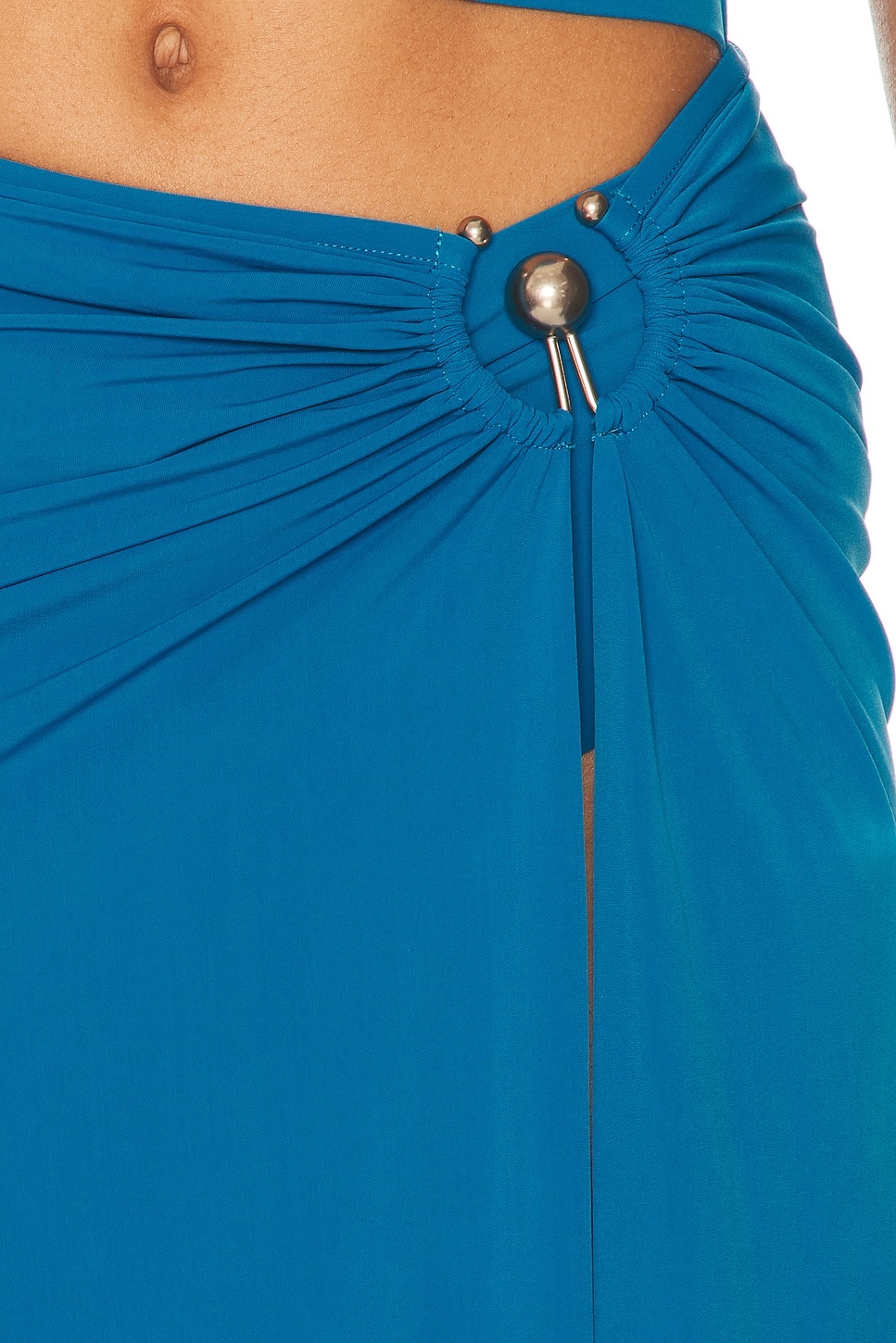 Ruched Orbit Split Skirt - 6
