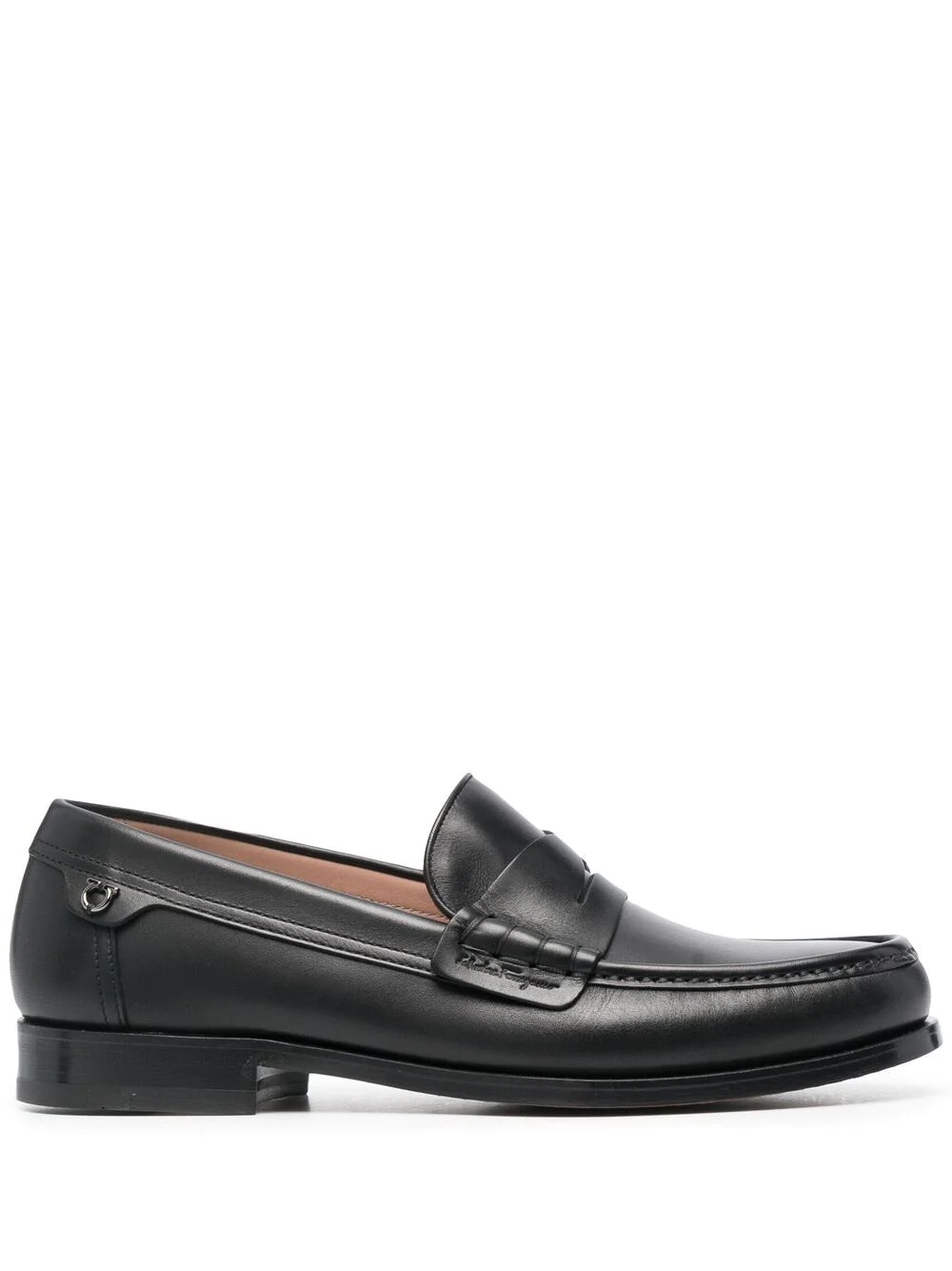 leather penny loafers - 1