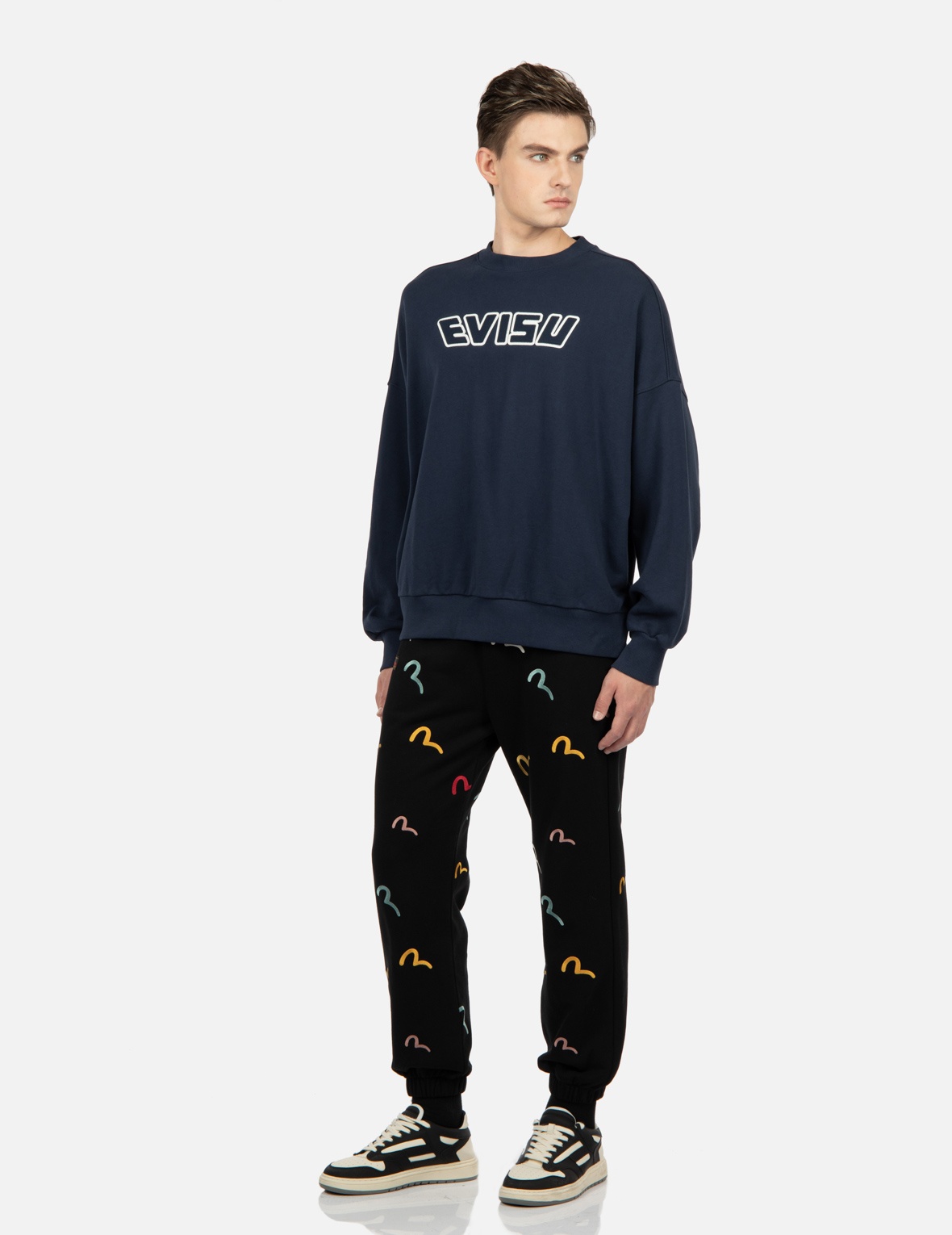 ALLOVER SEAGULL EMBROIDERY SWEATPANTS - 3