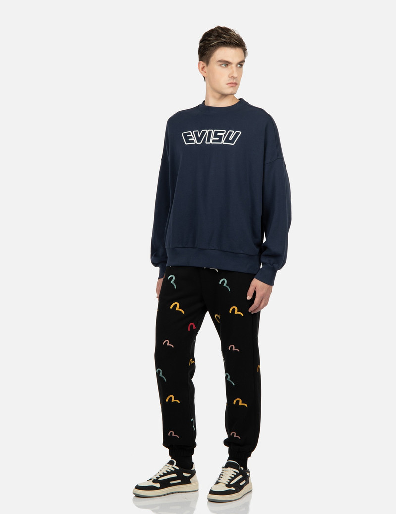 ALLOVER SEAGULL EMBROIDERY SWEATPANTS 3