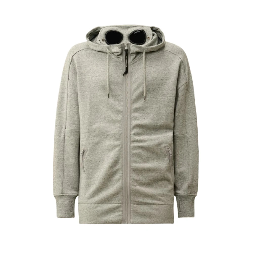 nn cpcompany Kids Gray Goggle Hoodie by C.P. Company Kids on Sale