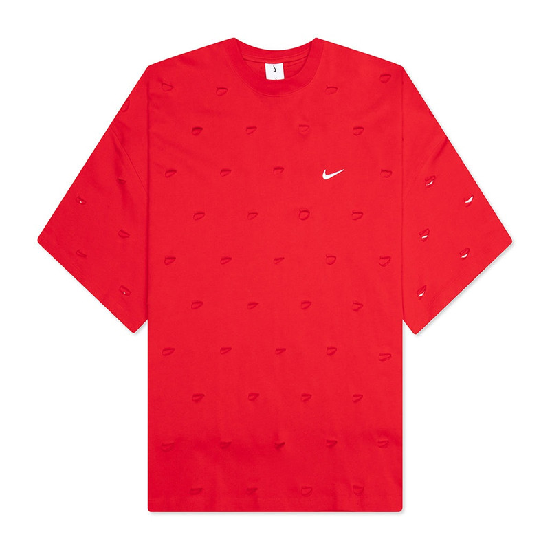 NIKE X JACQUEMUS NRG HE SWOOSH TEE - UNIVERSITY RED - 1