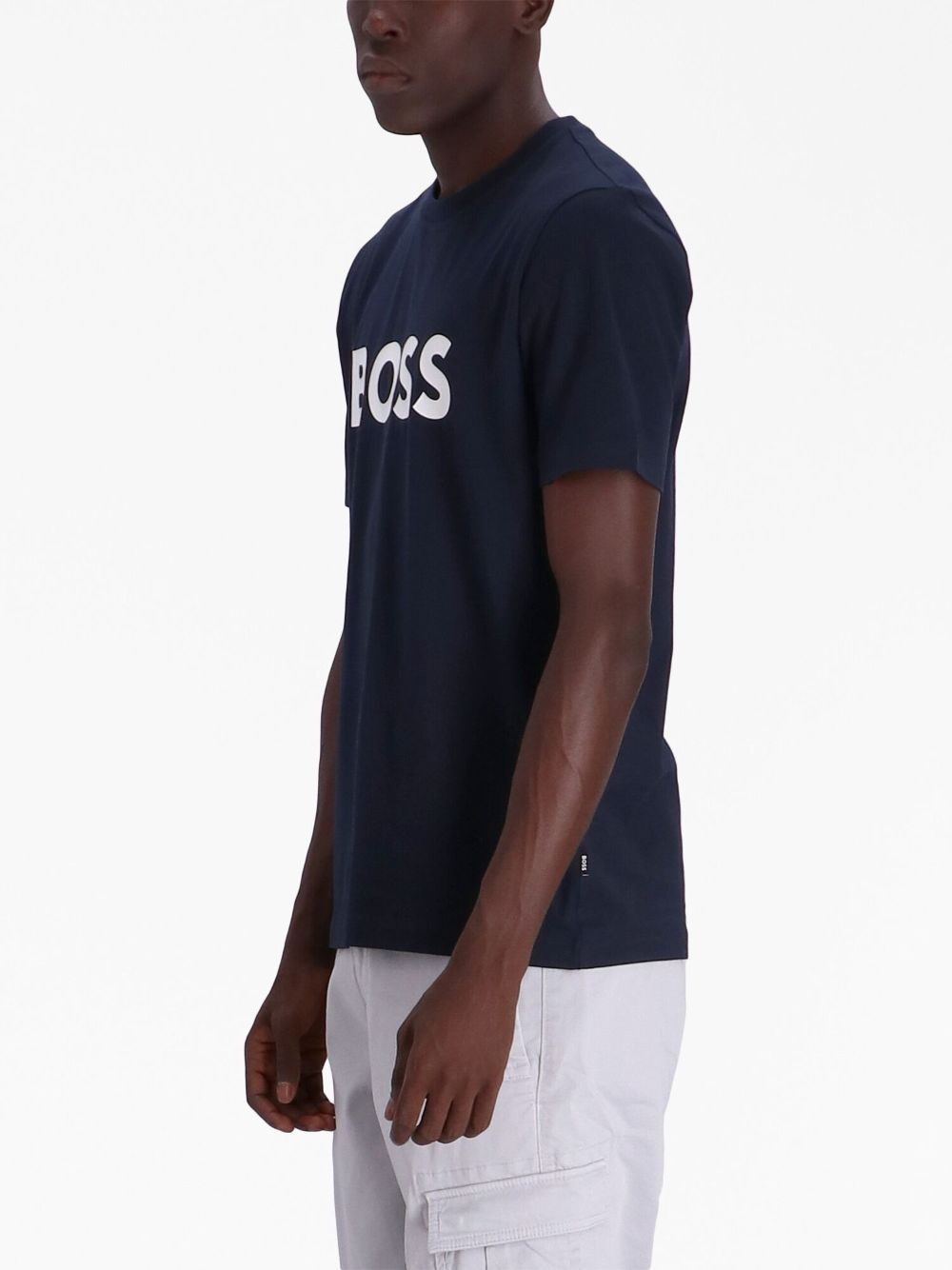 logo-print cotton T-shirt - 3