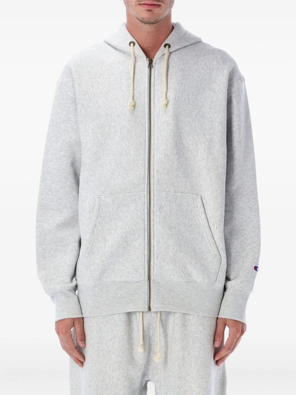 Champion 반전 직물 양털 Zip Hoodie - 1