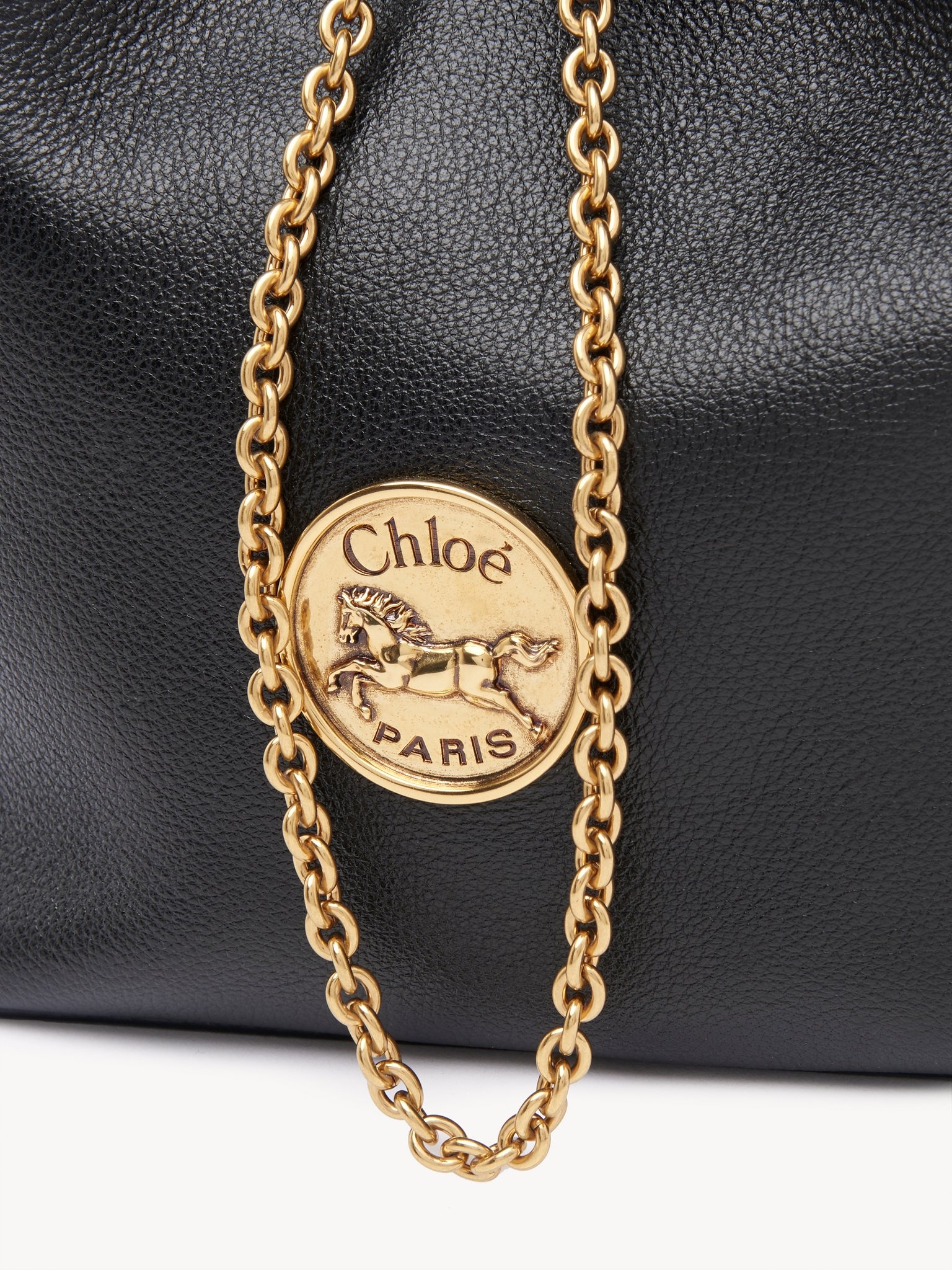 SMALL BRACELET BACKPACK IN GRAINED LEATHER - 6