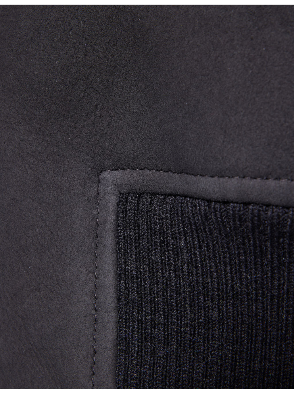 Raglan-Sleeve Shearling Leather Jacket - 6