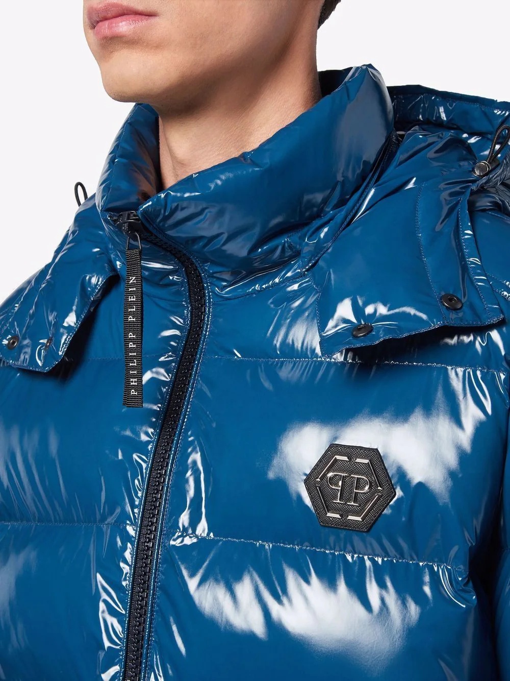 high-shine padded jacket - 5