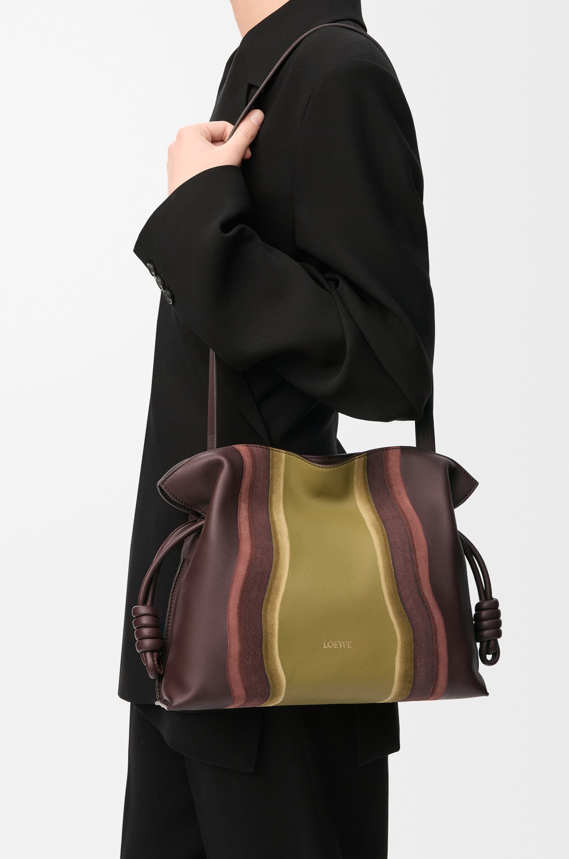 Medium Flamenco clutch in nappa calfskin - 2