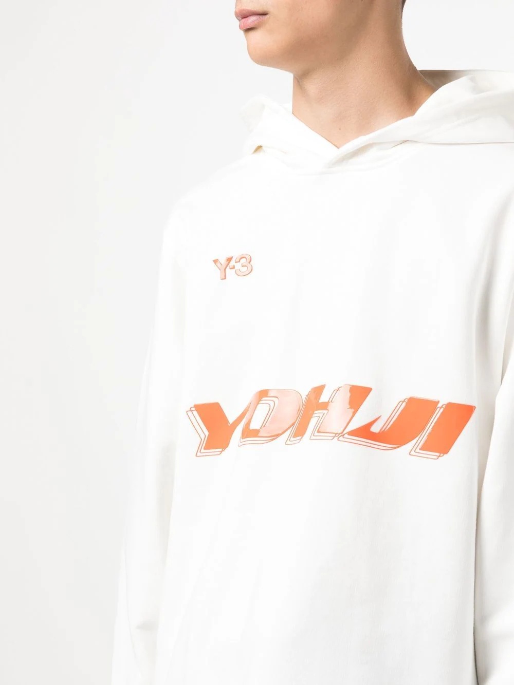 logo print hoodie - 5