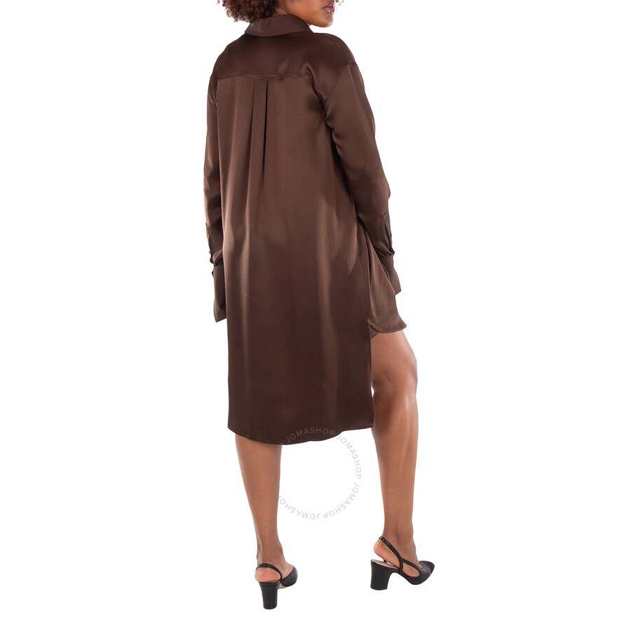 Loewe Button-Up Silk Shirt Dress - 4