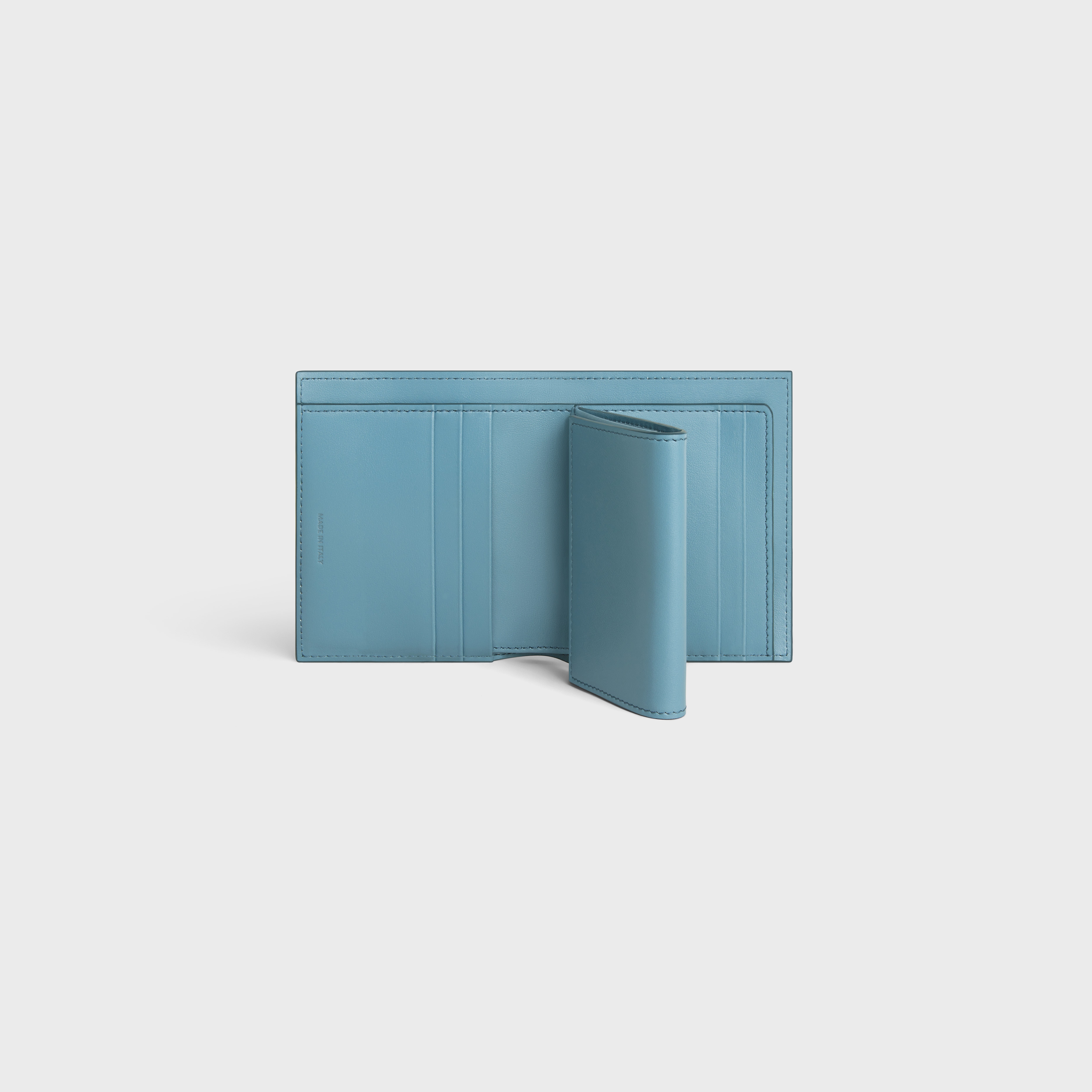 Small Strap Wallet in Bicolour Grained Calfskin - 4