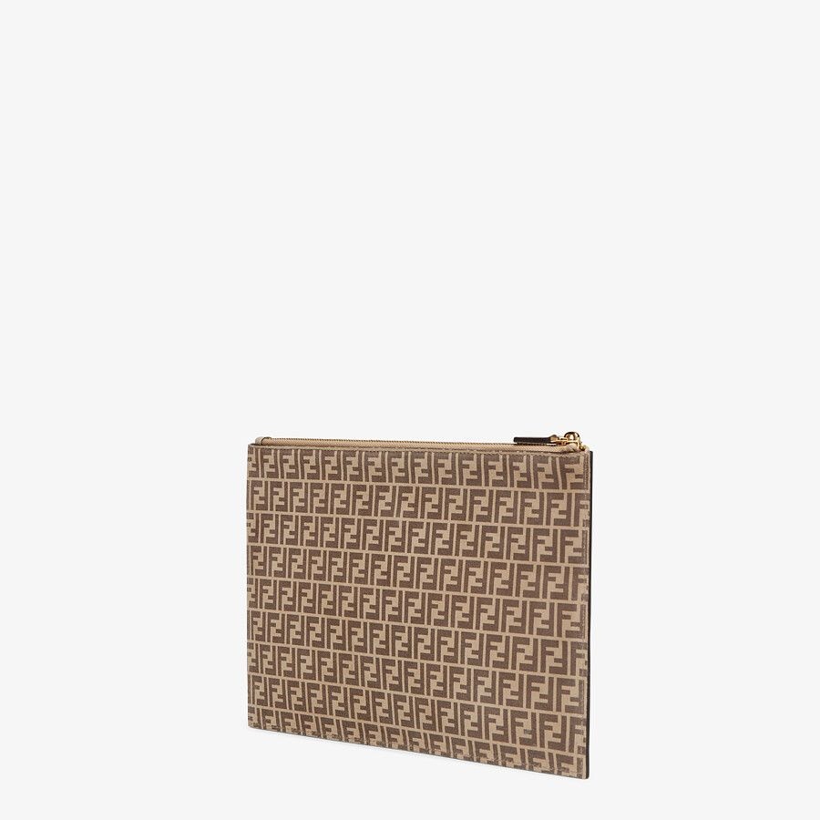 Beige leather pouch - 2