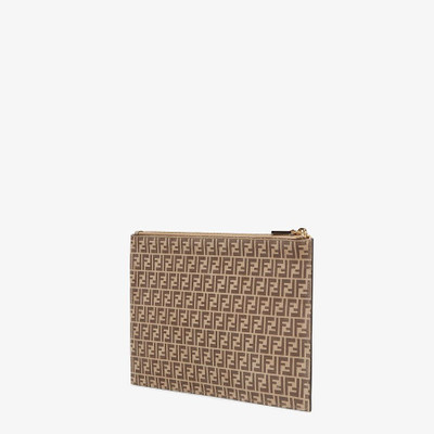 FENDI Beige leather pouch outlook