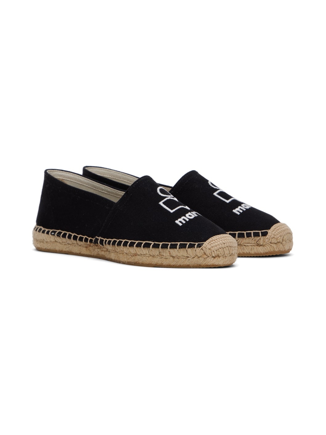 Black Canae Cotton Espadrilles - 4