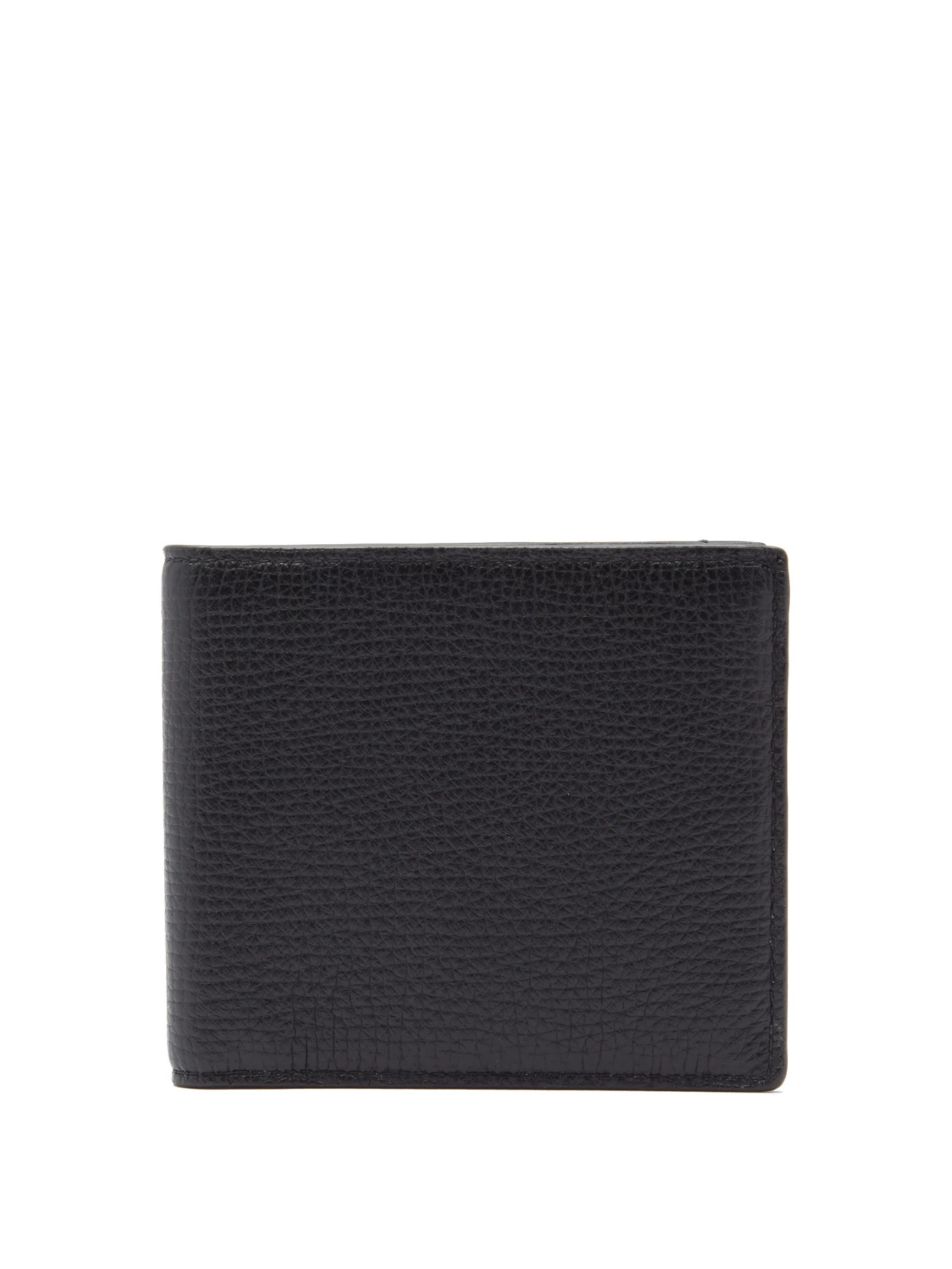 Grained-leather bi-fold wallet - 1