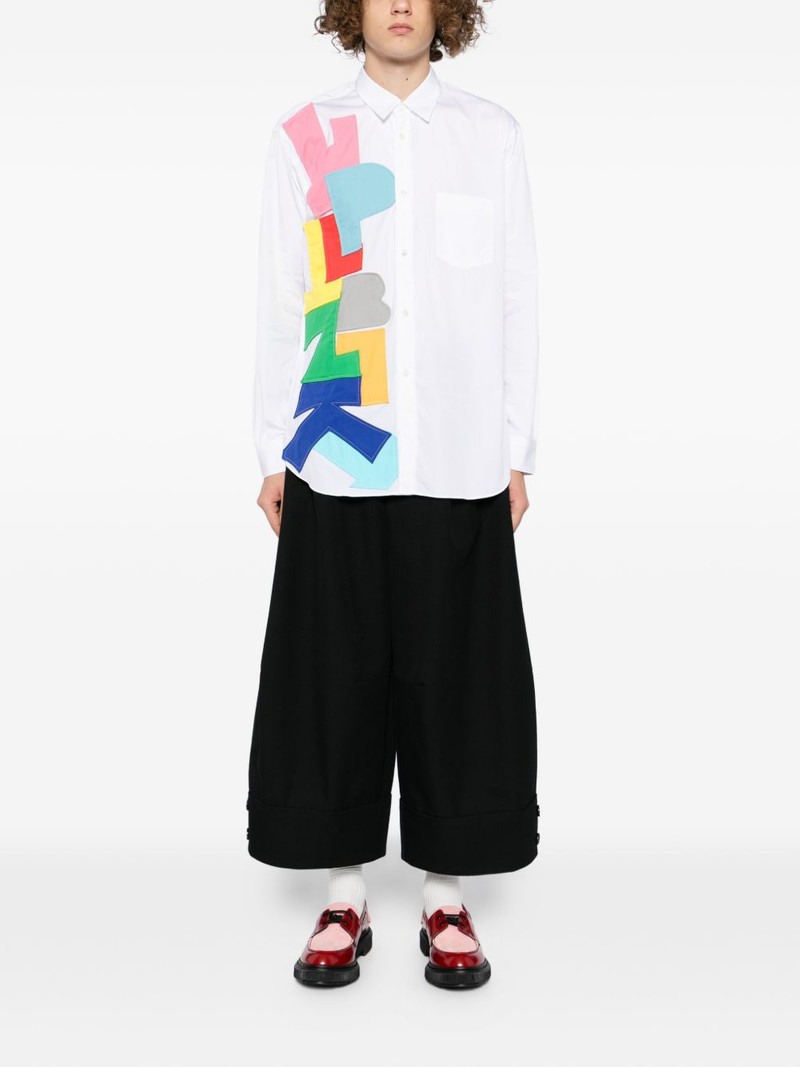 Comme des Garçons SHIRT graphic patched shirt outlook