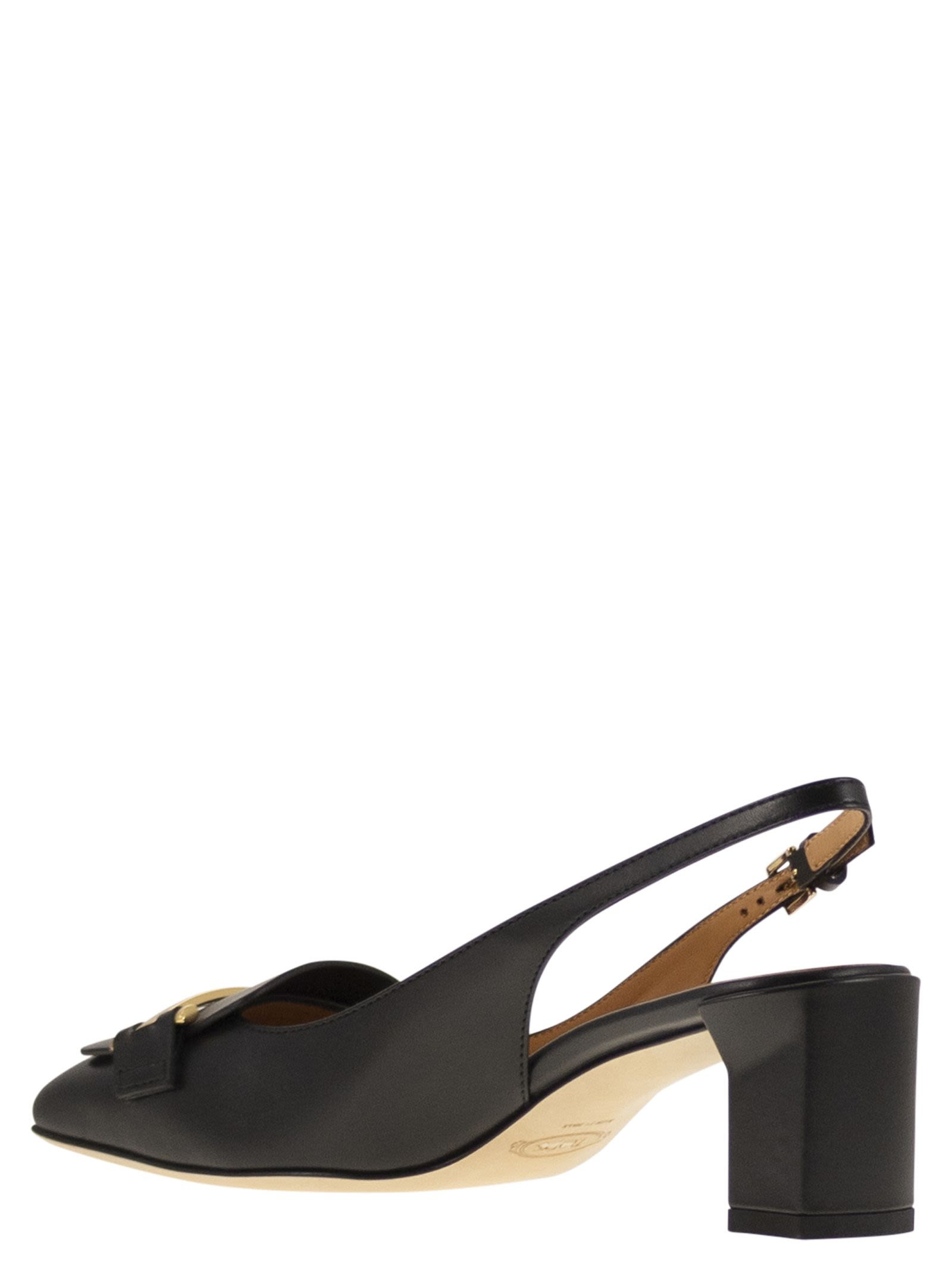 Tod's Women Slingback Leather Décolleté - 3