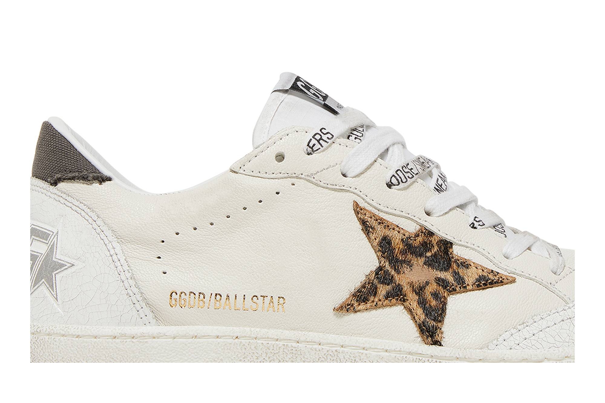 Golden Goose Wmns Ball Star 'White Leopard' - 2