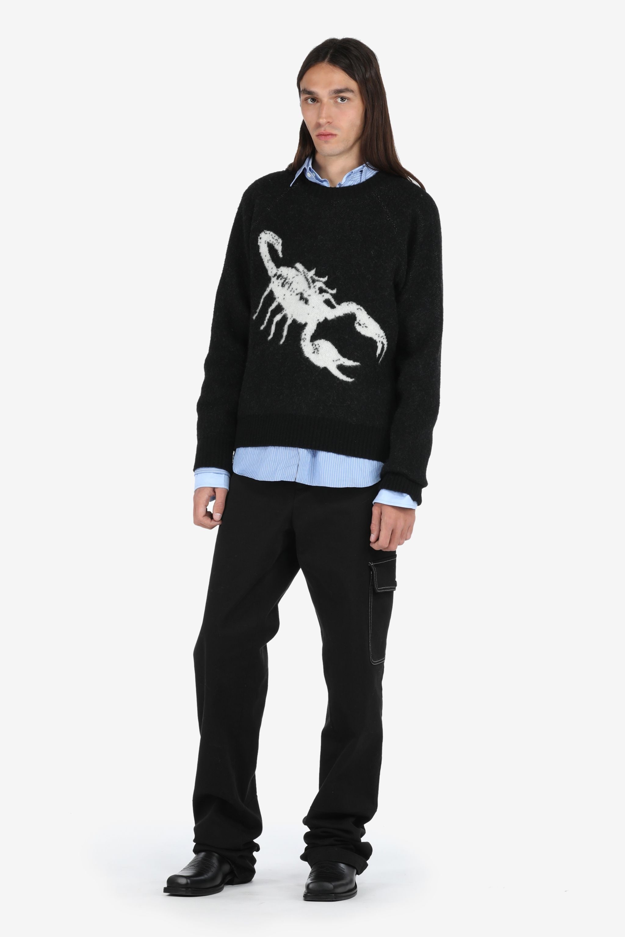 SCORPION-INTARSIA SWEATER - 4