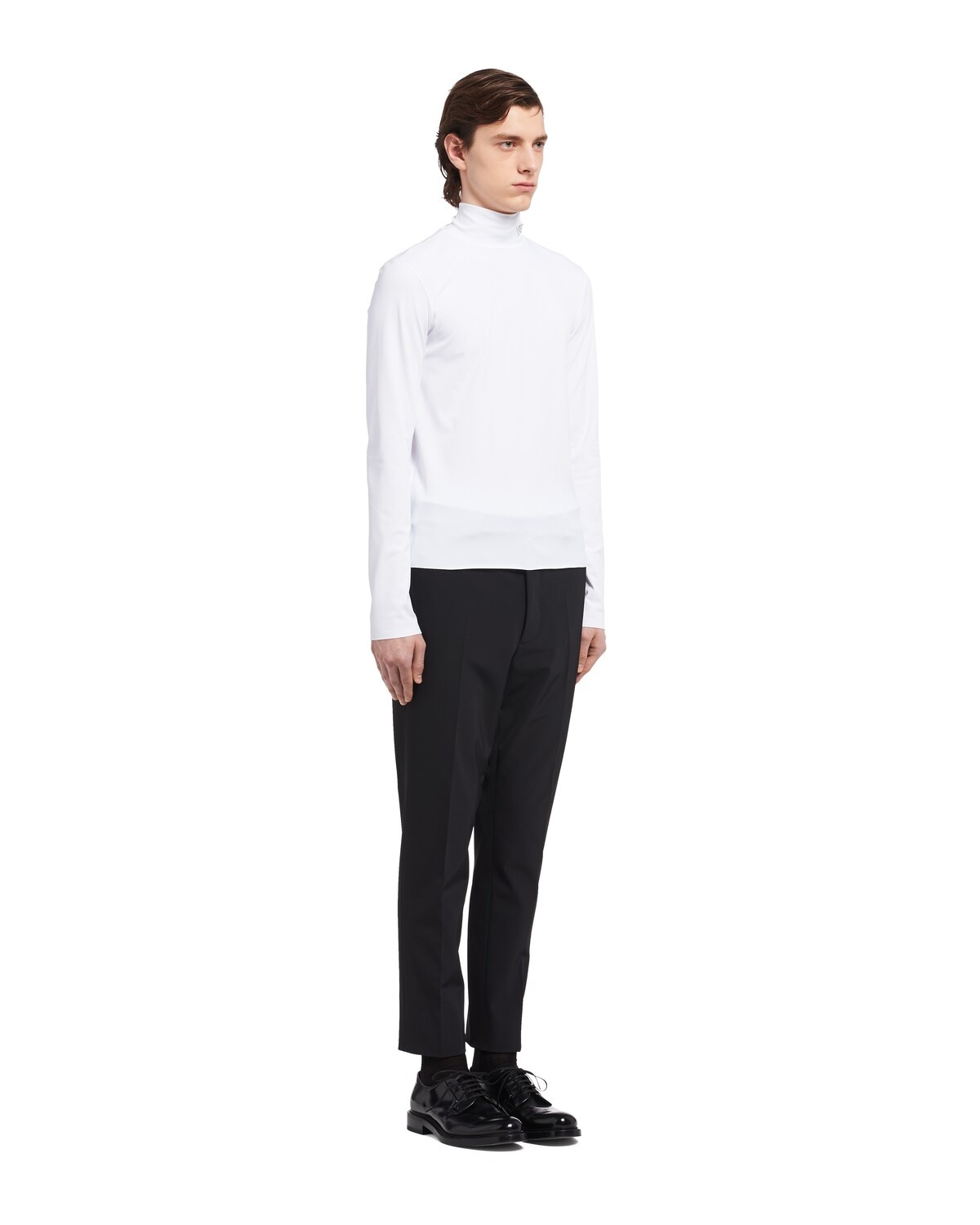 Technical jersey mock turtleneck - 3