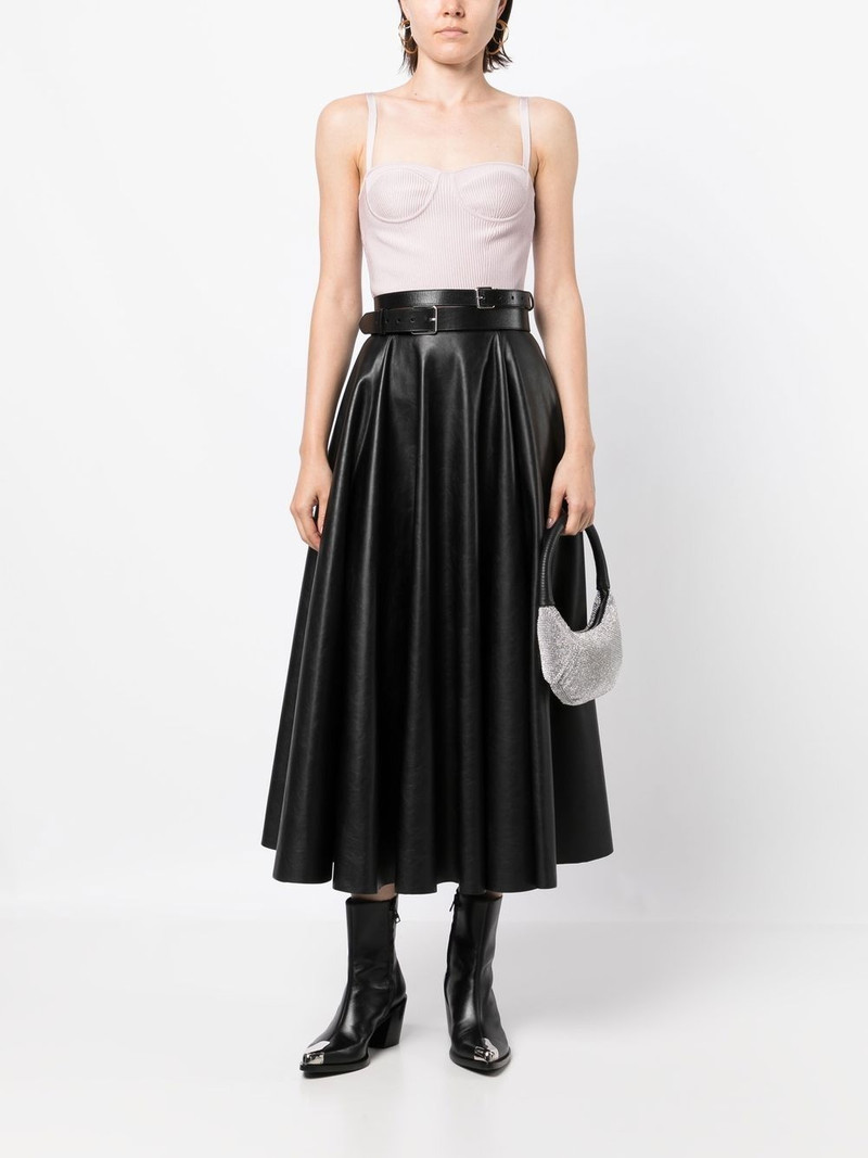 Alexander McQueen rib-knitted bustier crop top outlook