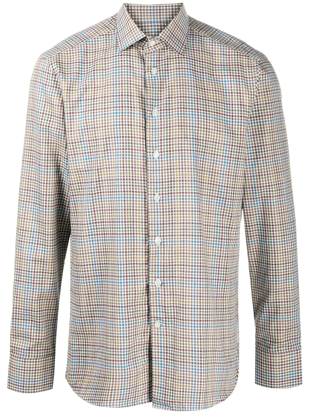 long-sleeve check shirt - 1