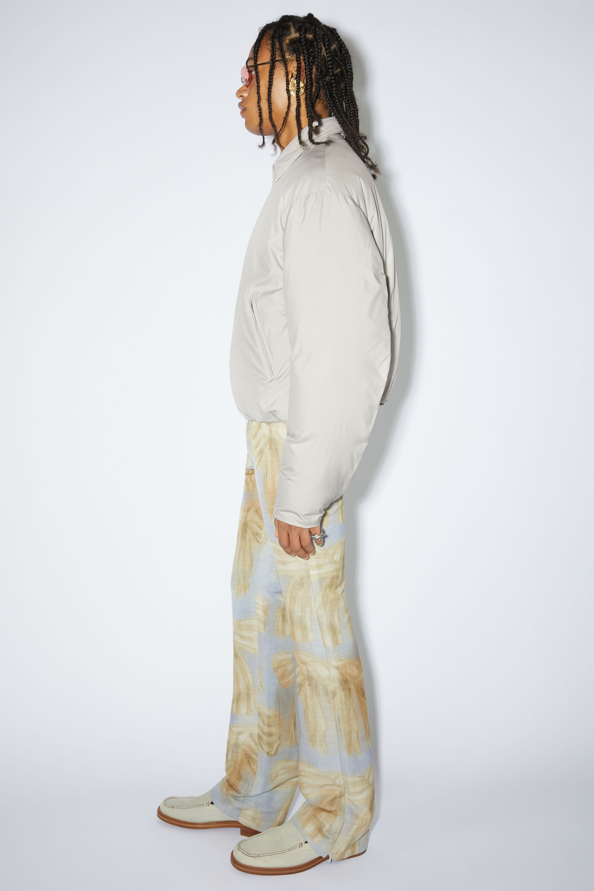 Puffer jacket - Pale grey - 4