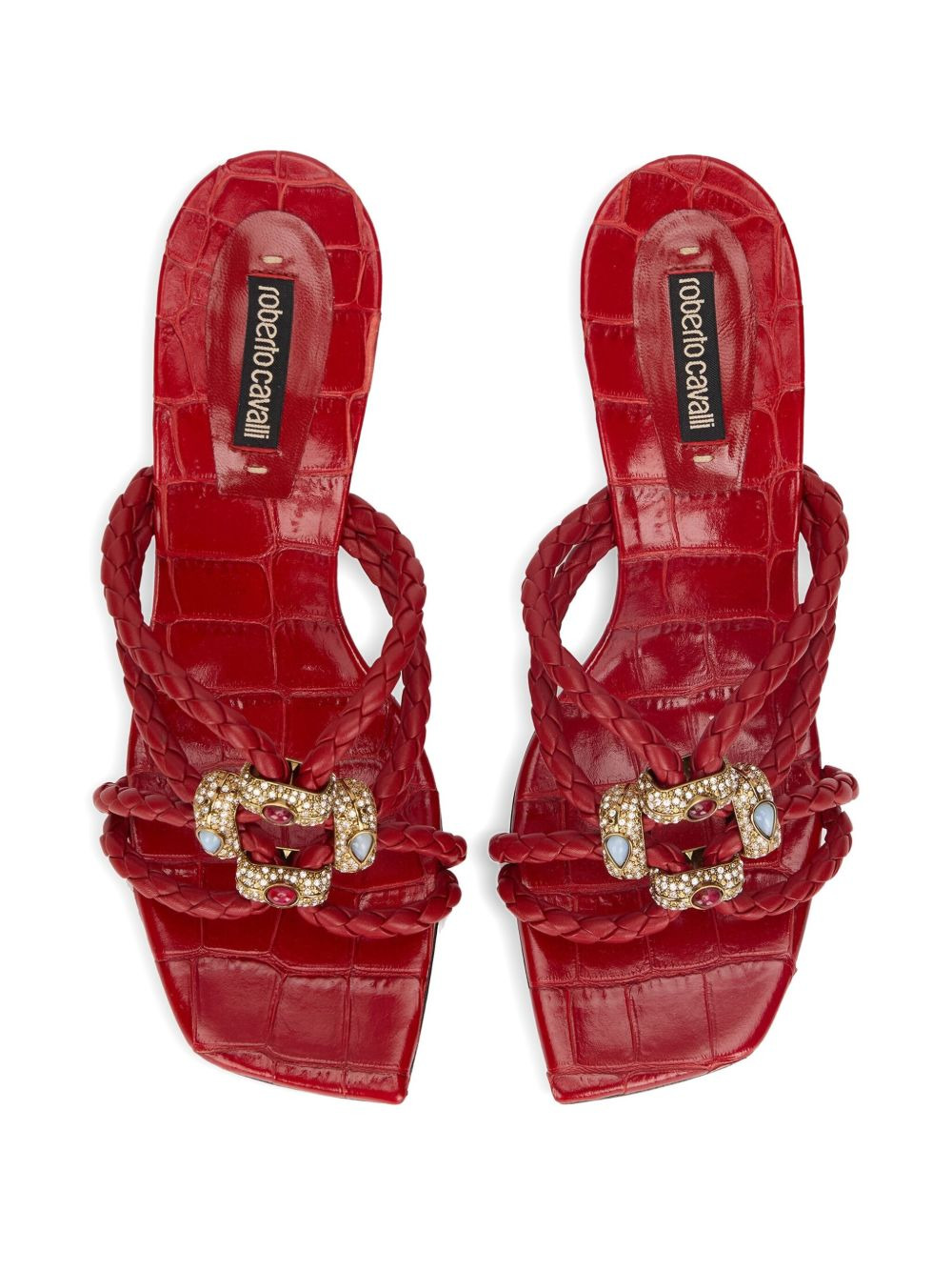 braided jewel-embellished sandals - 3