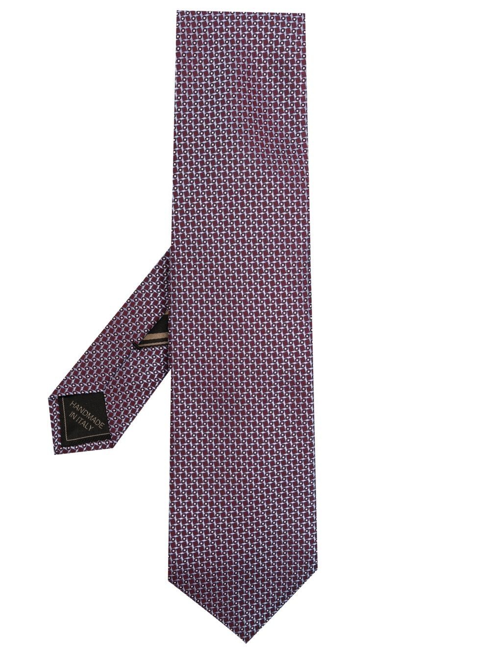 regimental stripe dot-print tie - 1