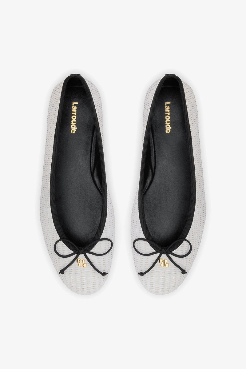 Pavlova Ballet Flat White Raffia 6
