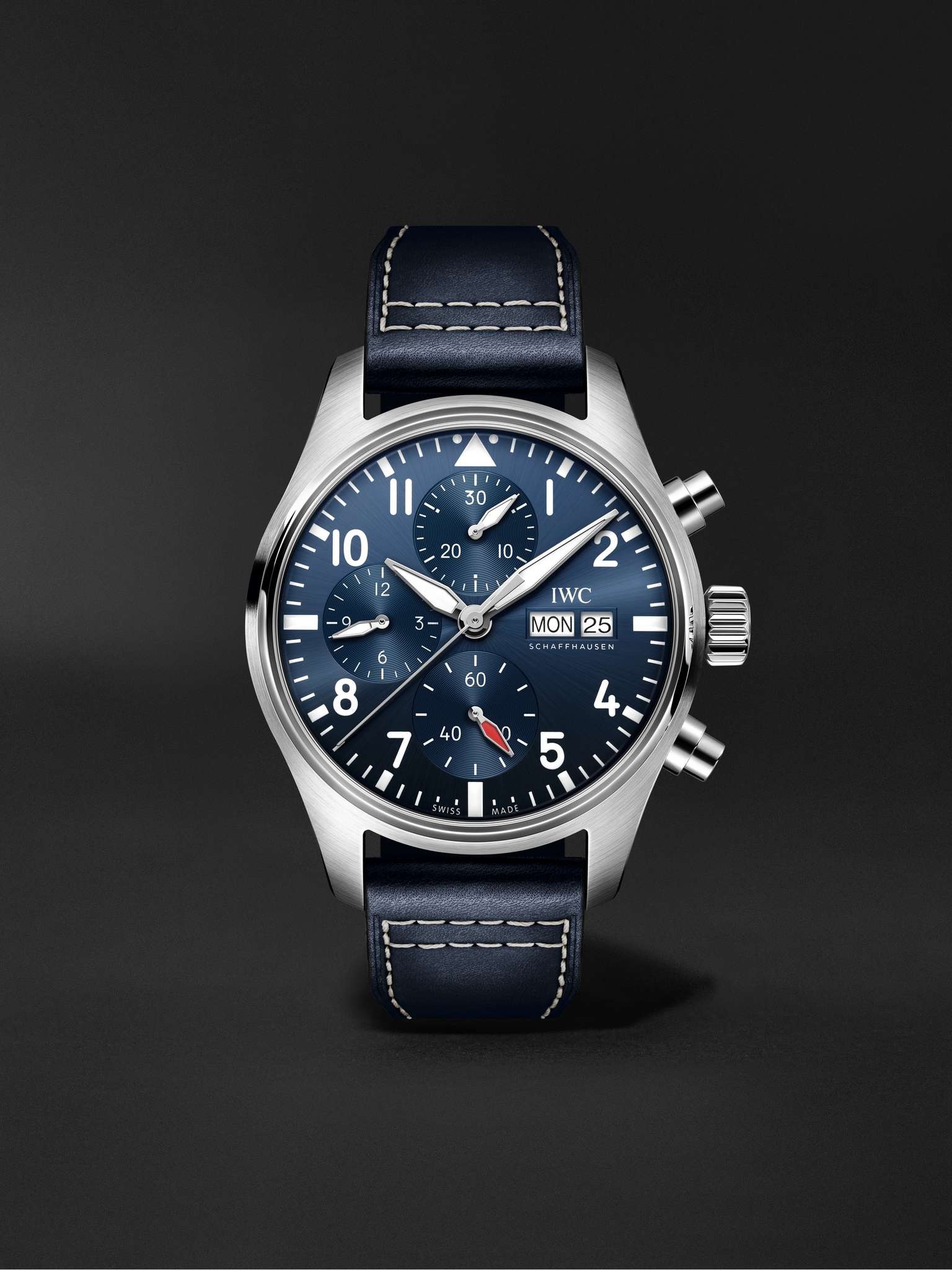 Pilot's Watch Automatic Chronograph 41mm Stainless Steel and Leather Watch, Ref. No. 	IW388101 - 1