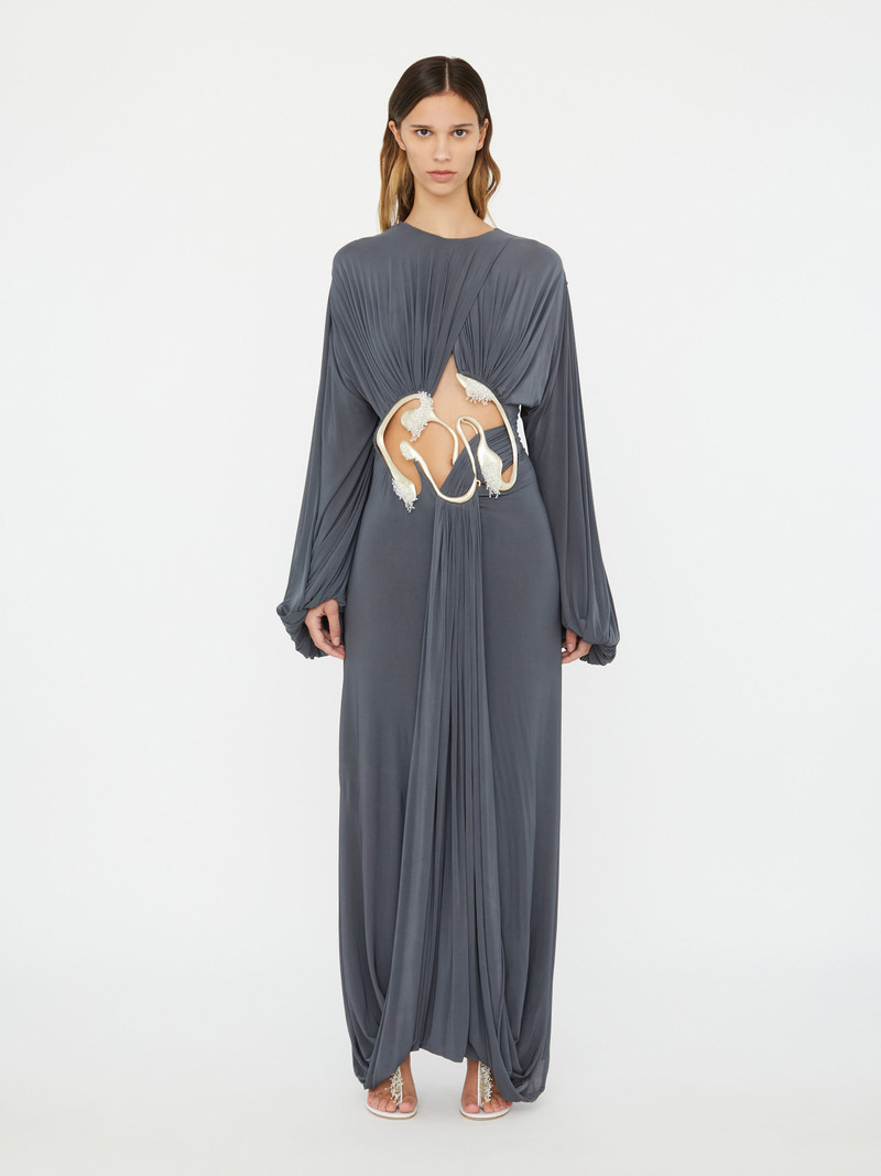 Sculptured Torso Sweater Dress 1