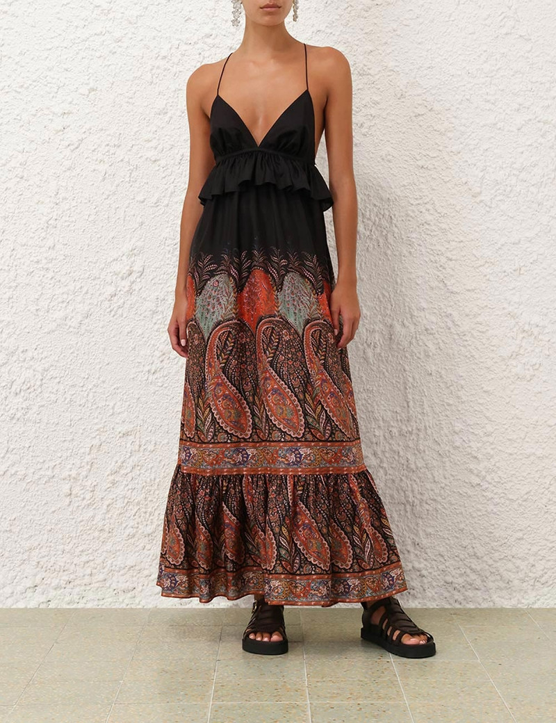 Zimmermann RHIANNON RUFFLE MAXI DRESS outlook