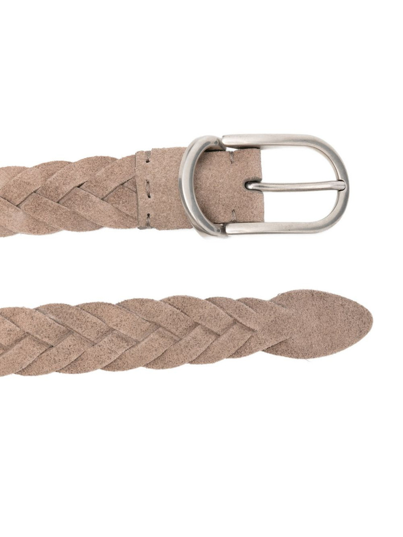 Brunello Cucinelli buckle leather belt outlook