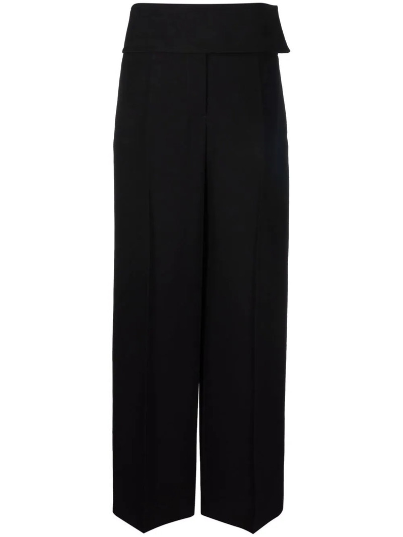 high-waisted wide-leg trousers 1