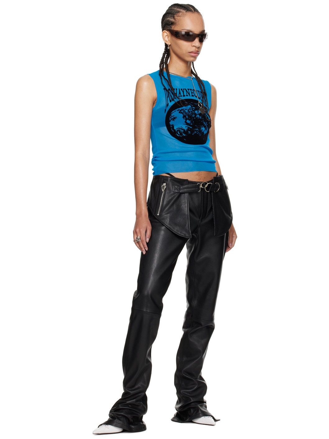 Black Shayne Oliver Edition Leather Pants - 5