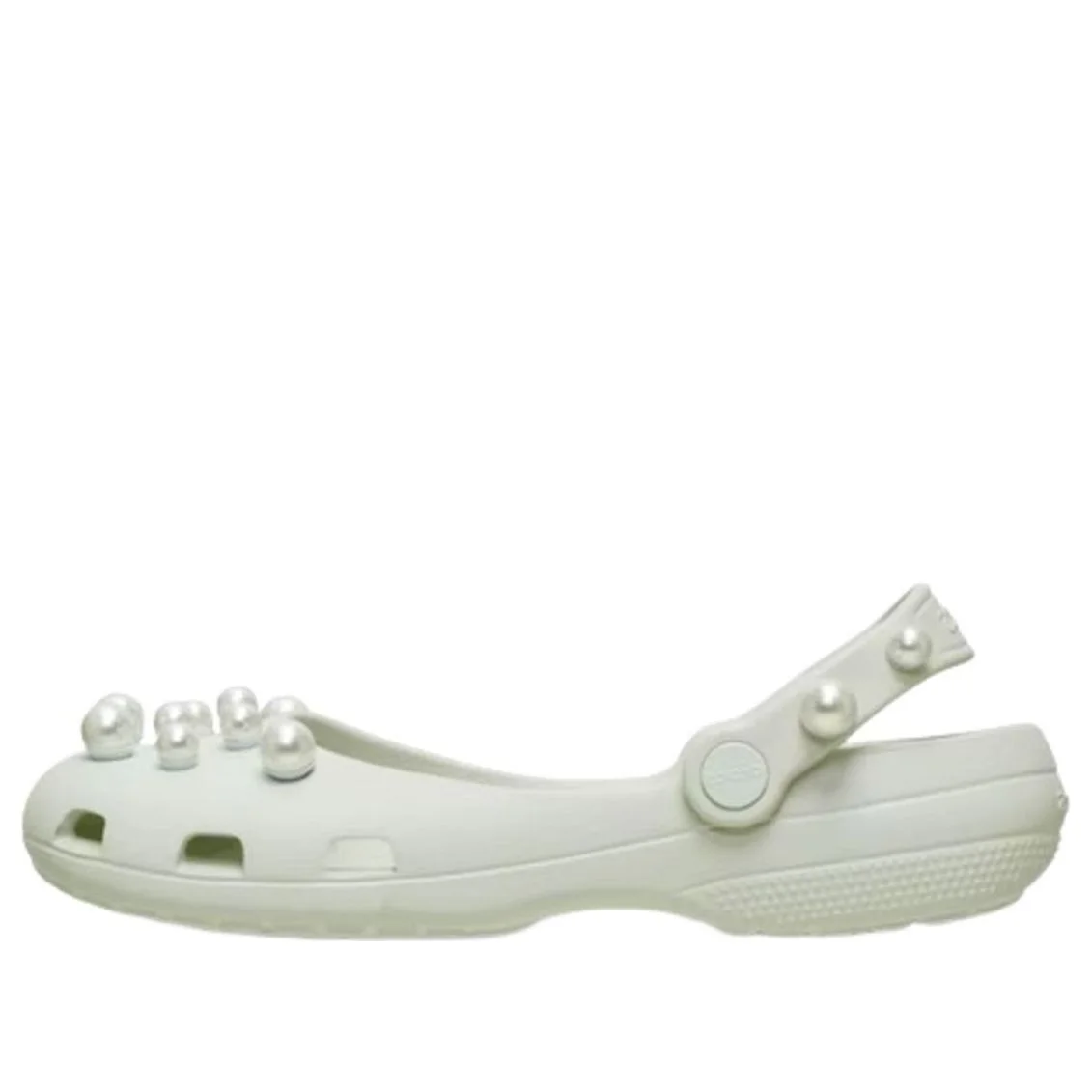 (WMNS) Crocs Classic Elegant Pearl Ballet Flats 'Linen' 215631-0HZ - 1