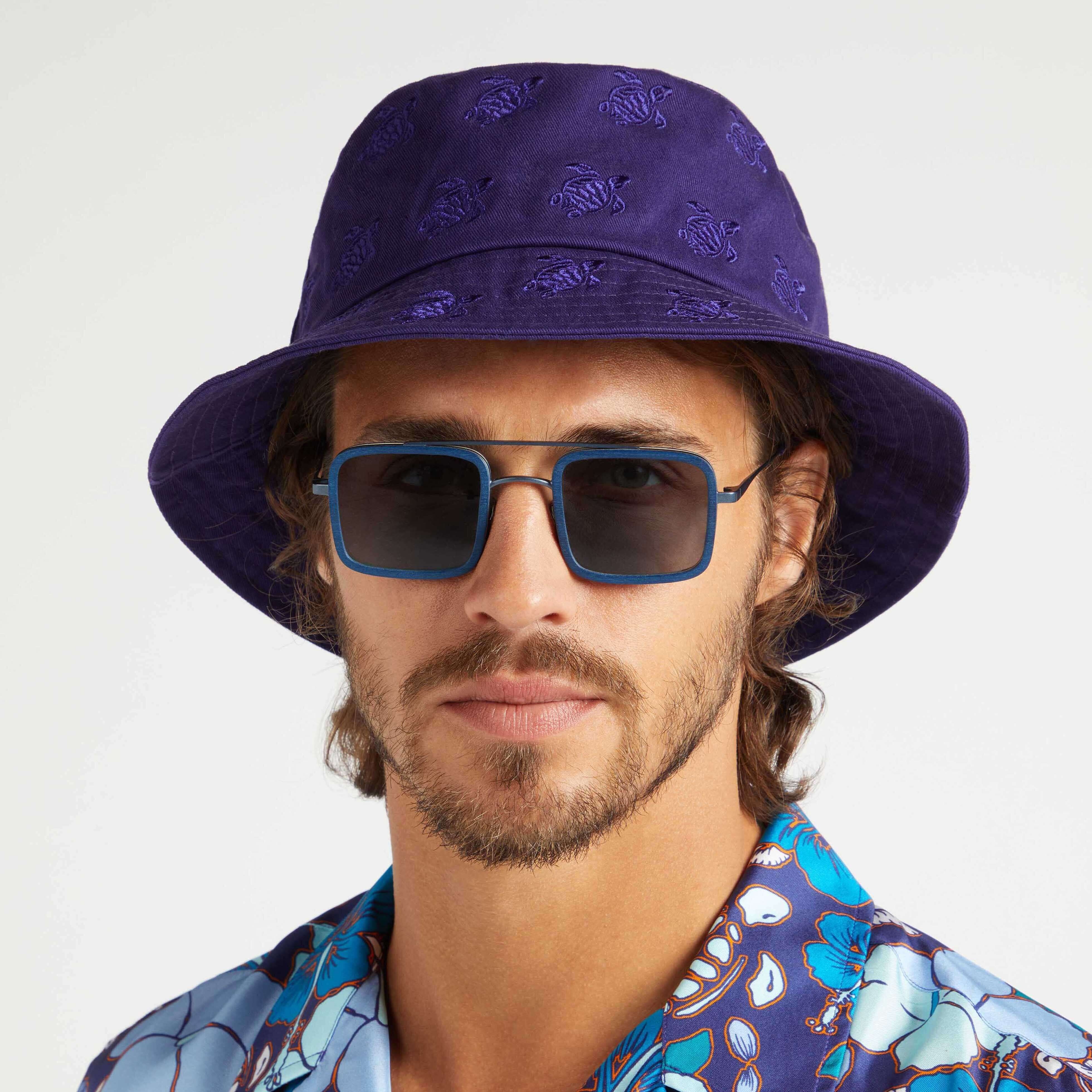 Embroidered Bucket Hat Turtles All Over - 3