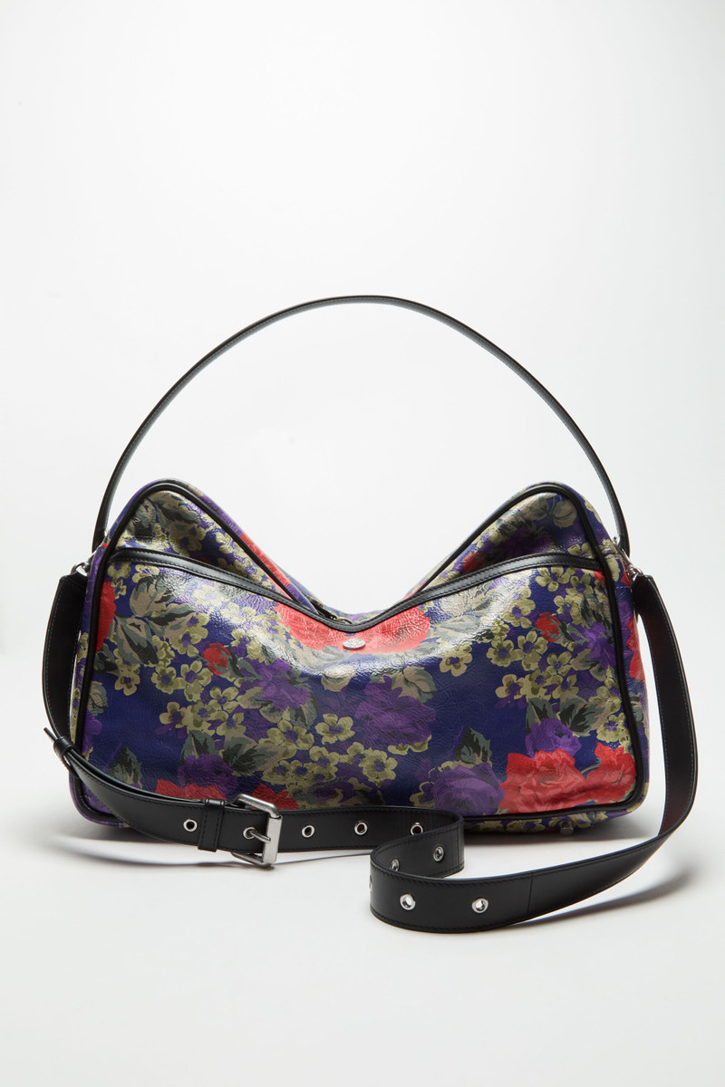 Camero Camera Flower Shoulder Bag - Violet purple 3