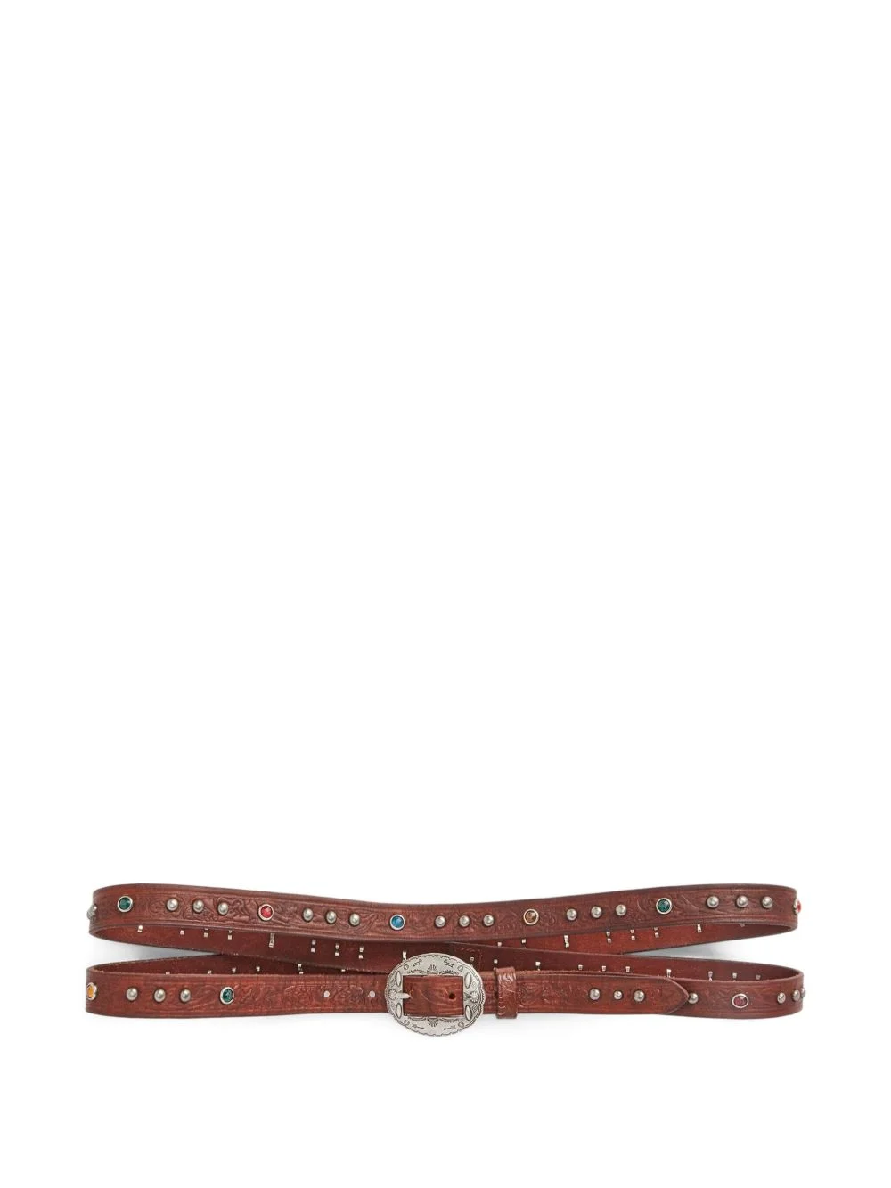 Luna studded leather belt - 1