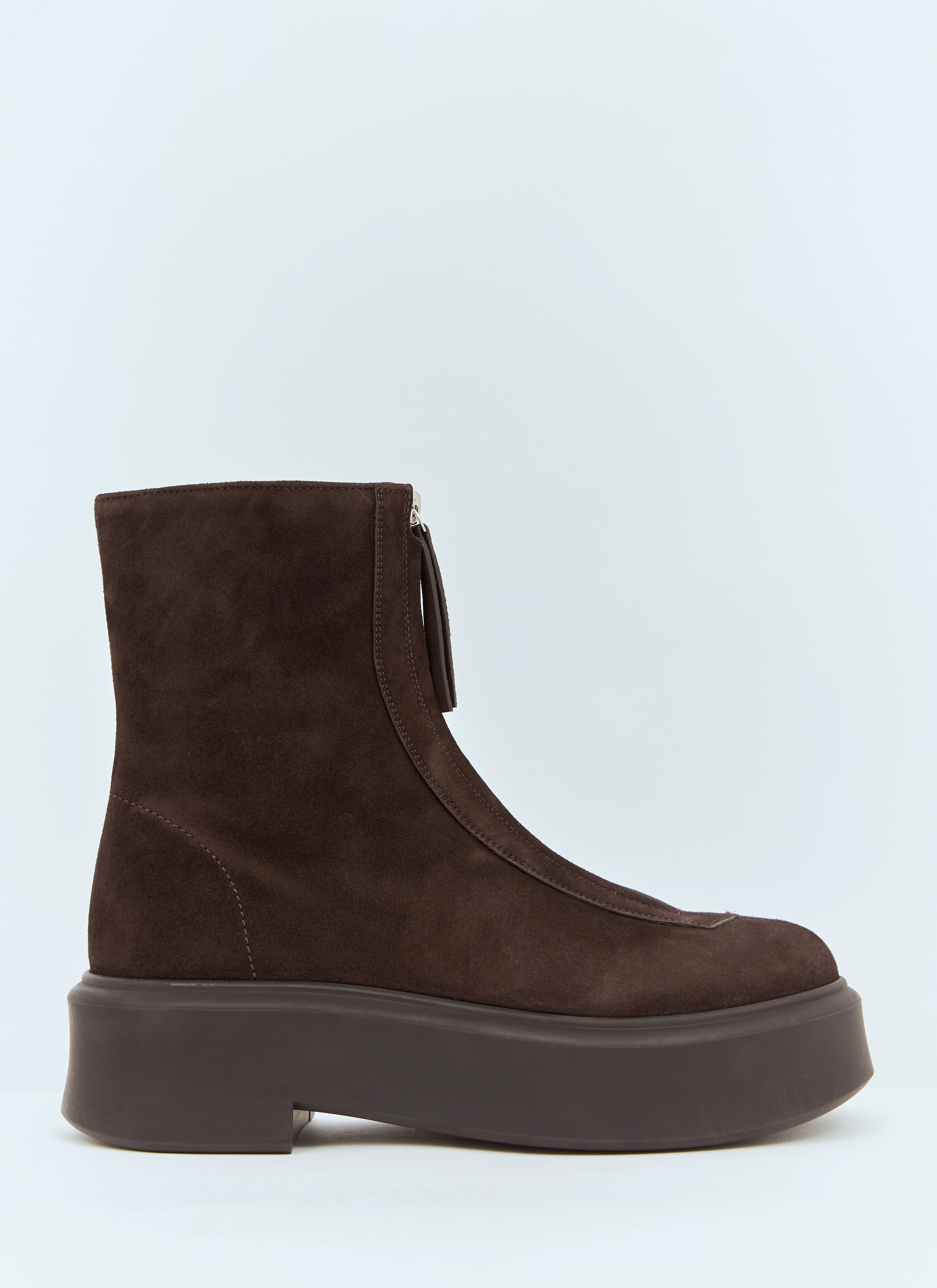 Suede Zipped Boots - 1
