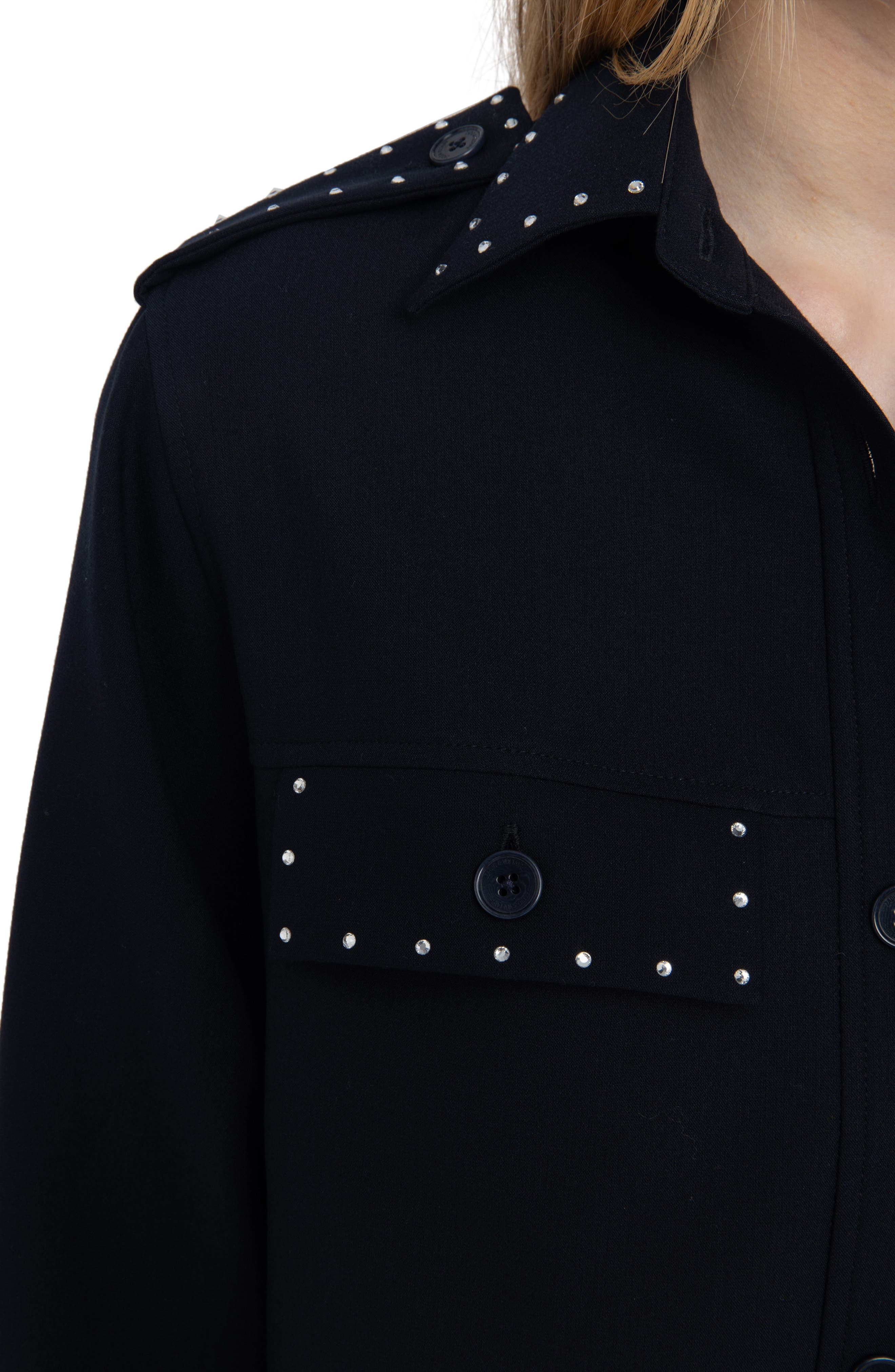 Zadig & Voltaire Stud Shirt in Encre at Nordstrom - 4