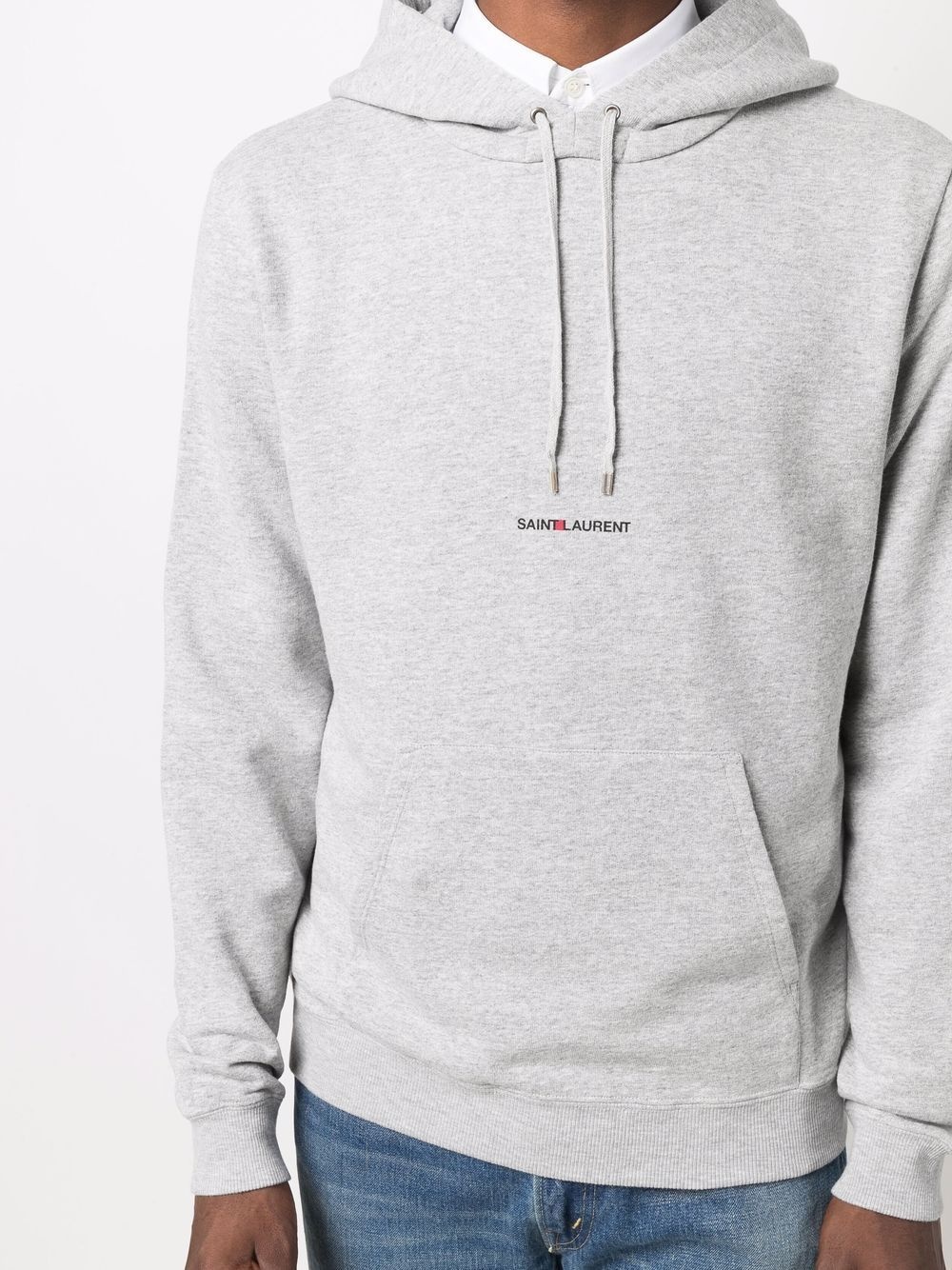 logo-print drawstring hoodie - 5