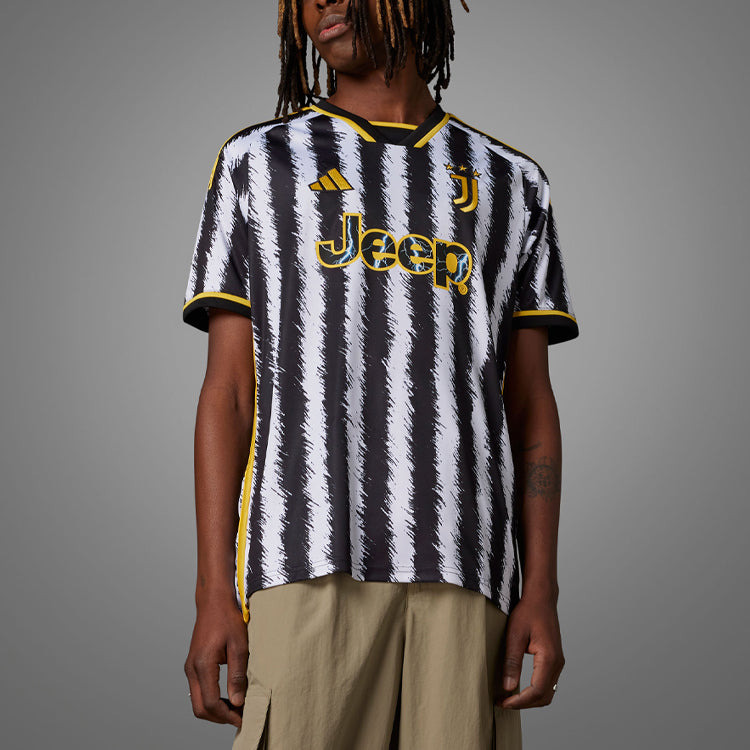 adidas Juventus 23/24 Home Jersey 'Black White' HR8256 - 6