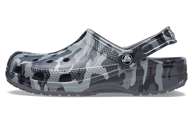 Crocs Beach Sandals Gray Camouflage Unisex 206454-0IE - 2