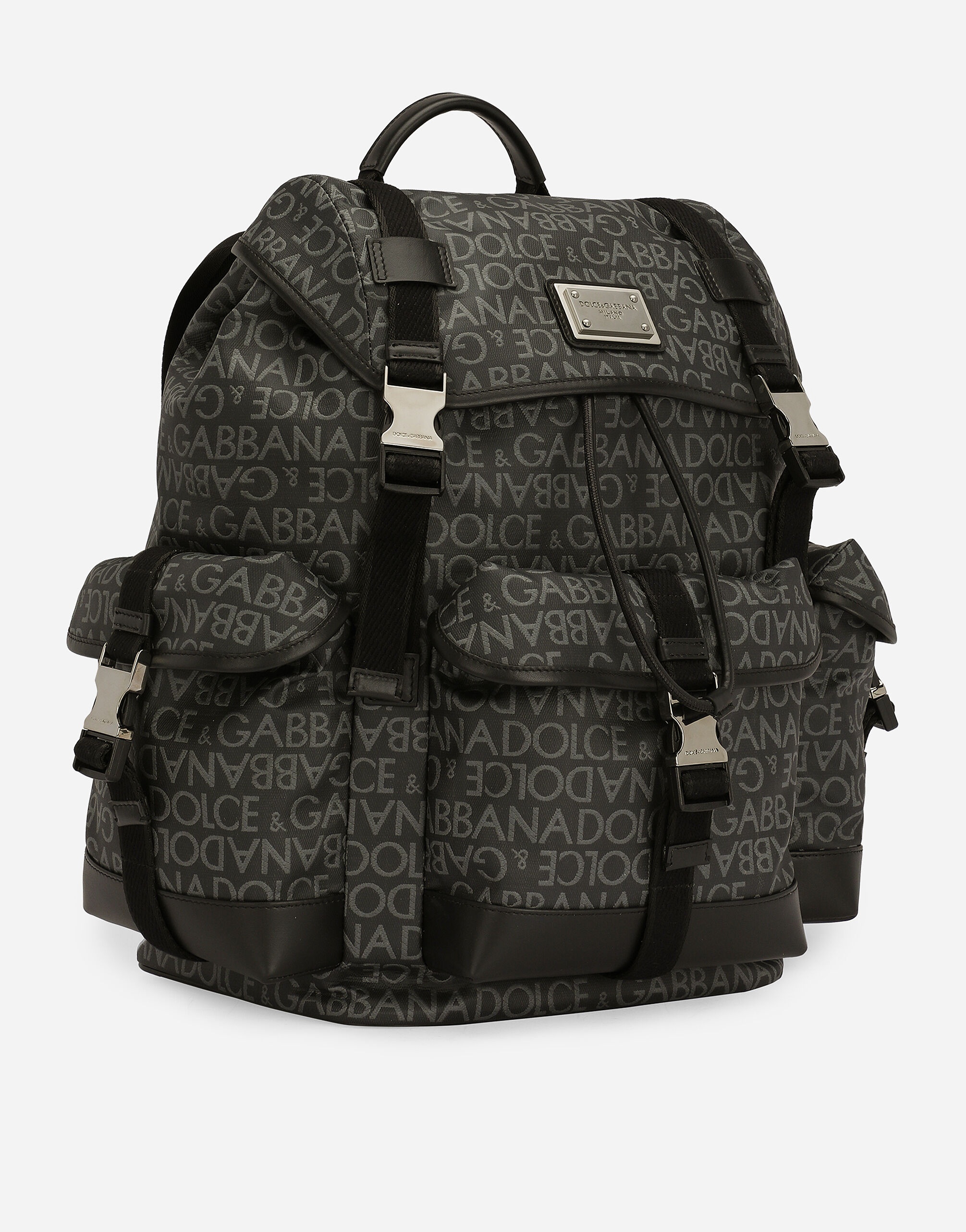 Coated jacquard backpack - 3