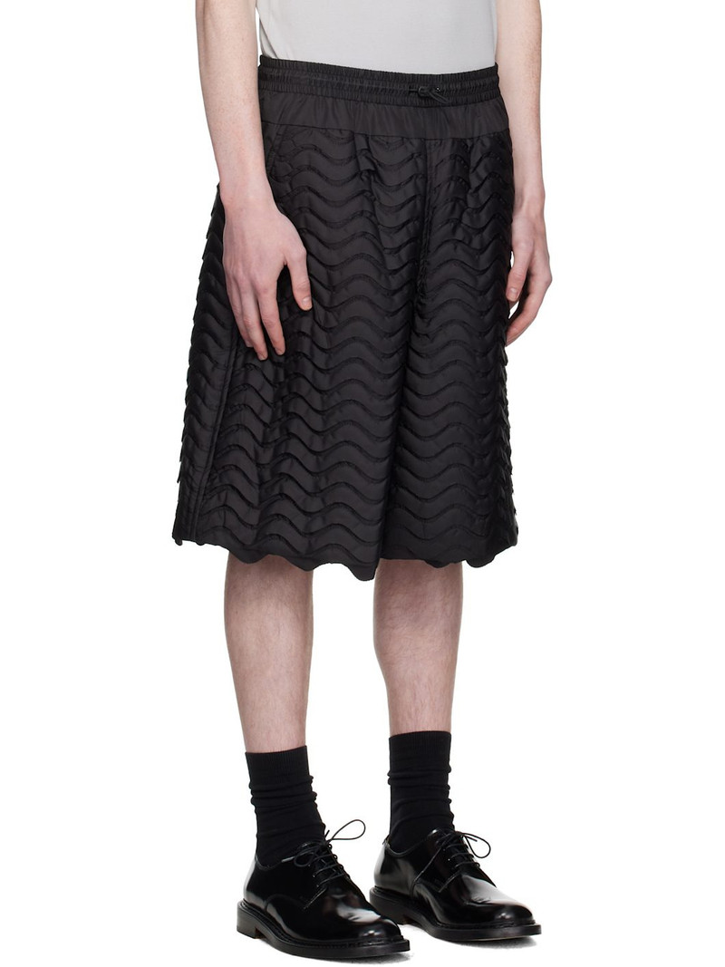 Black Wave Quilting Shorts 2