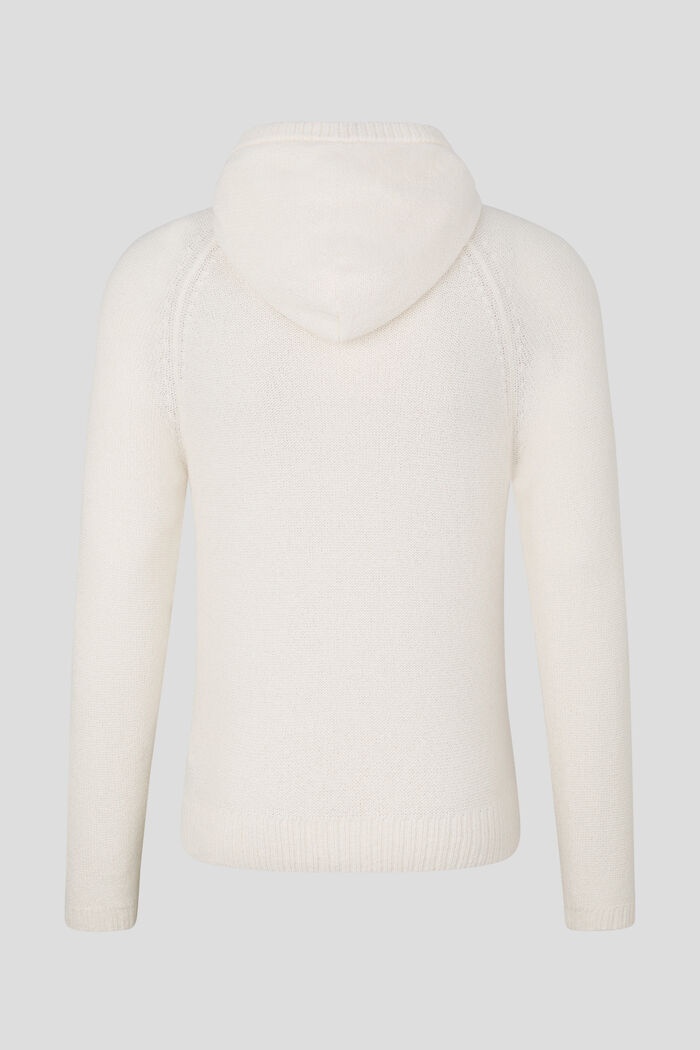 Tom Knitted hoodie in Off-white - 7