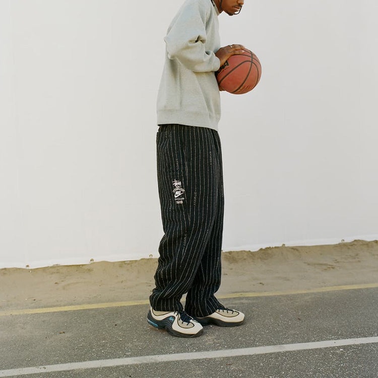 Nike x Stussy SS23 Stripe Wool Pant 'Antique Black' DR4021-010 - 3